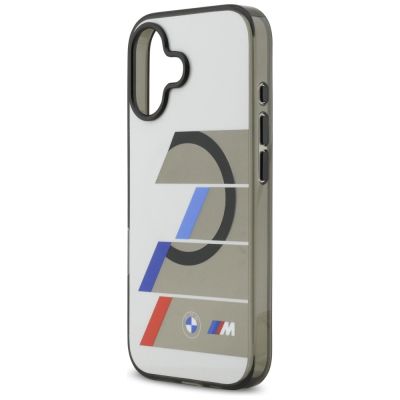 6. BMW M IML Metal Buttons Tricolor Lines MagSafe Case for iPhone 17 - Gray