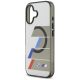 6. BMW M IML Metal Buttons Tricolor Lines MagSafe Case for iPhone 17 - Gray