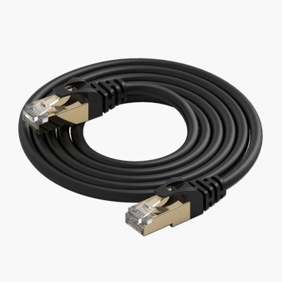 5. Orico PUG-C7B CAT7 10Gbps RJ45 Ethernet Network Cable, Flat LAN Internet Cable, 20 m – Black