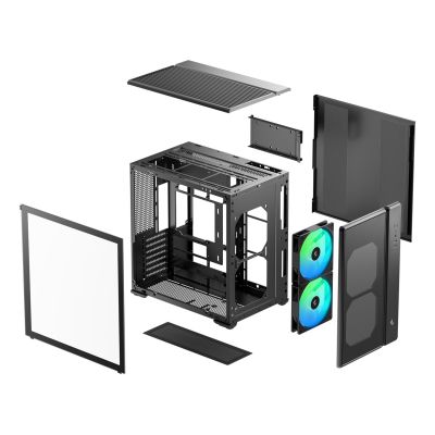 11. DeepCool CG590 MESH 2F Midi Tower Black
