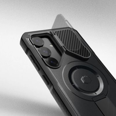 2. Tech-Protect Kevlar MagSafe+ Case for Samsung Galaxy S25 - Black