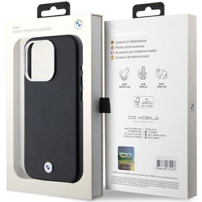 8. BMW Signature Wrapped Metal MagSafe case for iPhone 15 Pro - black