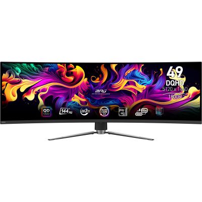 5. MSI MPG 491CQP QD-OLED Computer Monitor 124.5 cm (49") 5120 x 1440 px Dual WQHD Black