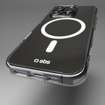 6. SBS Extreme Mag D3O MagSafe Case for iPhone 16 Pro - Transparent