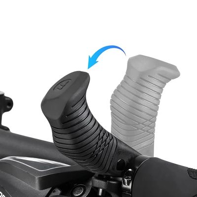 2. Wozinsky WGR-M22 MTB Bike Grips 22.2 mm Ergonomic Thumb Grips - Black