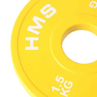 3. Olympic Bumper Plate 2x1.5kg Yellow HMS CBRS15