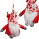 DECORATIVE SANTA CLAUS WITH GIFT BAG 15CM RED