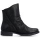 2. Rieker 74853-00 Waterproof Black Leather Ankle Boots for Women