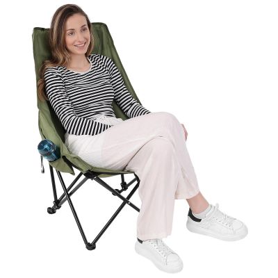 2. FOLDING CAMPING CHAIR 46X46X90CM GREEN
