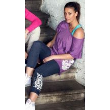 LEONE LW1009/S16 long leggings navy blue "S"