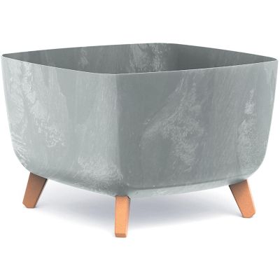4. GRACIA SQUARE CONCRETE EFFECT FLOWER POT 39x39CM
