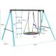 2. GARDEN SWING for children Extralink BLACK FOREST CD-S019 STORK'S NEST + Ladder 263x185x185cm