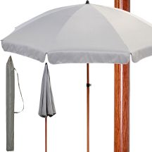 GARDEN UMBRELLA 220CM GRAY