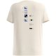 2. Women's short-sleeve ODLO T-shirt crew neck s/s COTTON BLEND ODLO FLAGS, beige