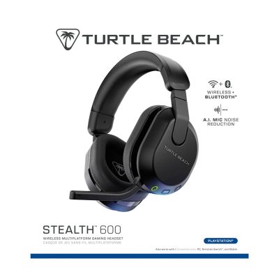 8. Turtle Beach Stealth 600 Gen 3 Wireless Bluetooth Headband Gaming Headset Black