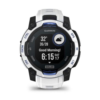 35. GARMIN Instinct 3 45mm SOLAR Whitestone smartwatch
