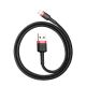 6. Baseus Cafule USB-A / Lightning 2.4A QC 3.0 cable 0.5 m - black and red