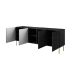 2. HOLE chest of drawers 190x40.5xH74.5 black matt