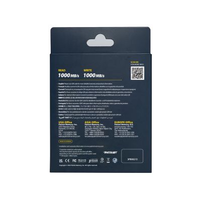6. Patriot Transporter LT 1TB USB3.2 Type-C SSD 1000 MB/s Alu Black
