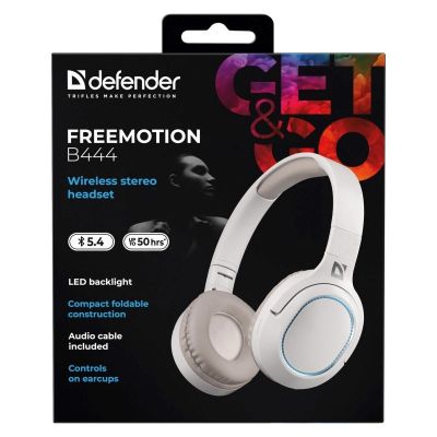 11. Defender Bluetooth Freemotion Over-Ear Headphones B444 Beige 63444
