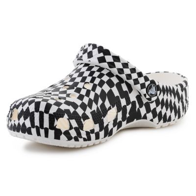 3. Crocs Classic warped checker clog 211007-103 flip-flops
