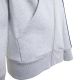 4. adidas Essentials Full-Zip Hoodie for Kids Light Gray KQ9050