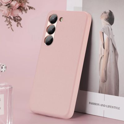 10. Dux Ducis Grit case for Samsung Galaxy S23+ elegant case made of artificial leather pink