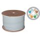 Alantec U/FTP Cat.6A Network Cable, LSOH, Dca 4x2x23 AWG, 10Gb/s, 700 MHz, Gray, 500m (KIF6ALSOH500D)