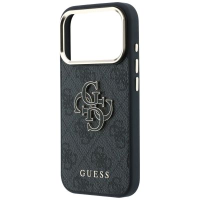 6. Guess 4G & Big Resin Logo Case for iPhone 17 Pro Max / 18 Pro Max - Black