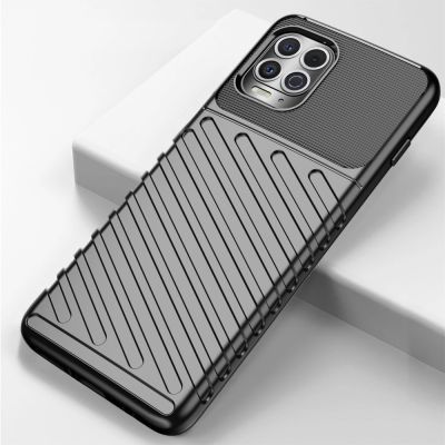 12. Thunder Case Flexible Tough Rugged Cover TPU Case for Motorola Moto G100 / Edge S black