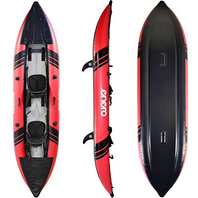 60. 2-PERSON KAYAK SET 385x96x42CM LAMINATED PVC 200KG ENERO