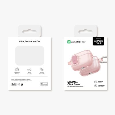 5. AmazingThing Minimal Case for AirPods Pro 3 - Pink