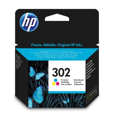 2. HP ink color HP 302, HP302=F6U65AE, 165 pages, 4 ml