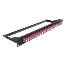 DeLOCK Optical Front Panel 19", 24 Port LC Duplex, Purple