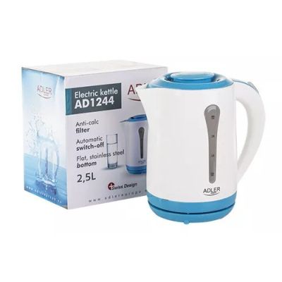 25. Adler AD 1244 electric kettle (2200W 2.5l; blue)