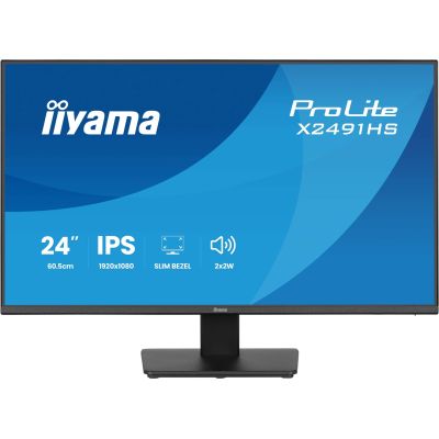 21. iiyama ProLite X2491HS-B1 computer monitor 60.5 cm (23.8") 1920 x 1080 px Full HD LCD Black