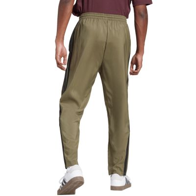 3. Men's adidas Essentials 3-Stripes Stanford Open Hem Pants Olive JE6401