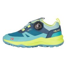 Trollkids Trollfjord Hiker Low XT Waterproof Shoes Harbor Blue/Spring Leaf/Aquamarine Mist