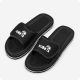 Kubota men's beach flip-flops with Velcro for swimming pools, black