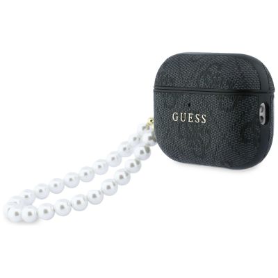 3. Guess 4G Pearl Strap Case for AirPods Pro 3 - Black