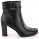 11. Women’s black heeled ankle boots with warm lining M.Daszyński AF125-22