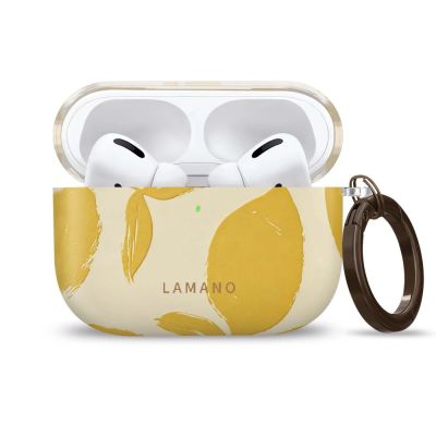 2. Lamano Tech-Protect Case for AirPods Pro 3 - Yellow and White