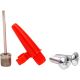 21. MINI ALU XQMAX RED BICYCLE PUMP