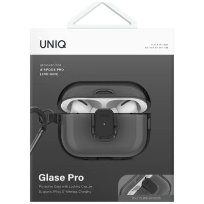 2. Uniq Glase Pro Case for AirPods Pro 2 - Black