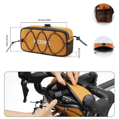 3. Rockbros TL001 ROAD TO SKY 1.9L Handlebar Bag Waterproof - Orange