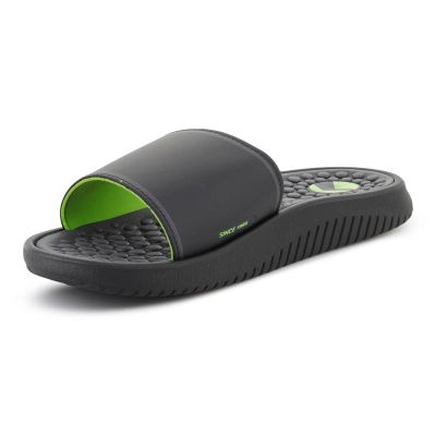 3. RIDER PUMP II SLIDE BLACK/GREEN/GRAY 12424-BO154
