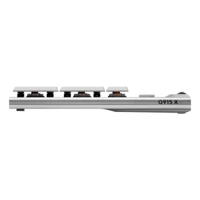 4. Logitech G G915 X Lightspeed Gaming Keyboard USB + RF Wireless + Bluetooth QWERTY American International White