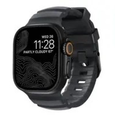 9. Nomad Rocky Point Band Black Leather, Titanium