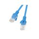 PATCHCORD CAT.6 UTP 0.5M BLUE FLUKE PASSED LANBERG 10-PACK