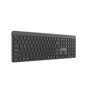 4. GEMBIRD WIRELESS KEYBOARD + MOUSE SET SLIM PRO BUSINESS, DUAL MODE, 2.4 GHZ + BT, US LAYOUT, BLACK